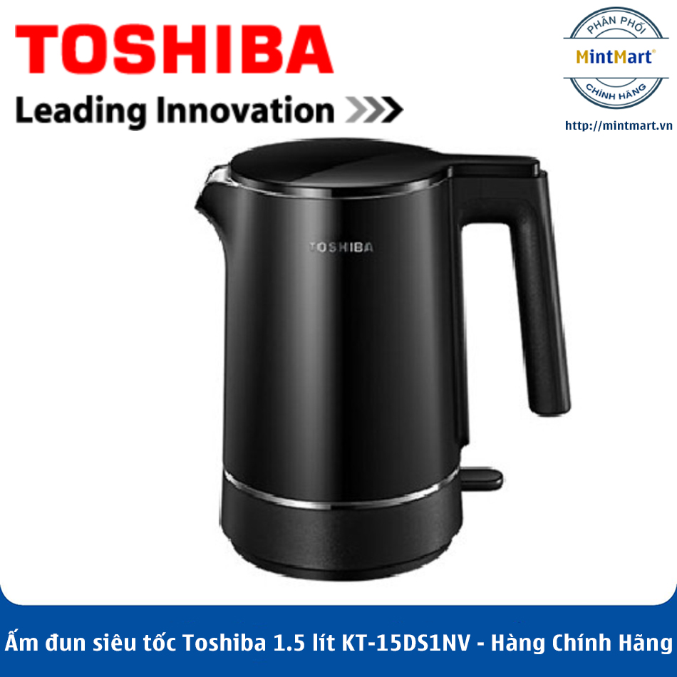 Ấm đun siêu tốc toshiba 1.5 lít kt-15ds1nv - hàng chính hãng