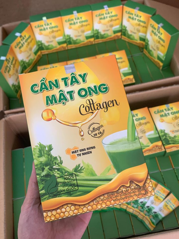 Cần tây mật ong - Mẫu mới bổ sung collagen 100% từ thiên nhiên