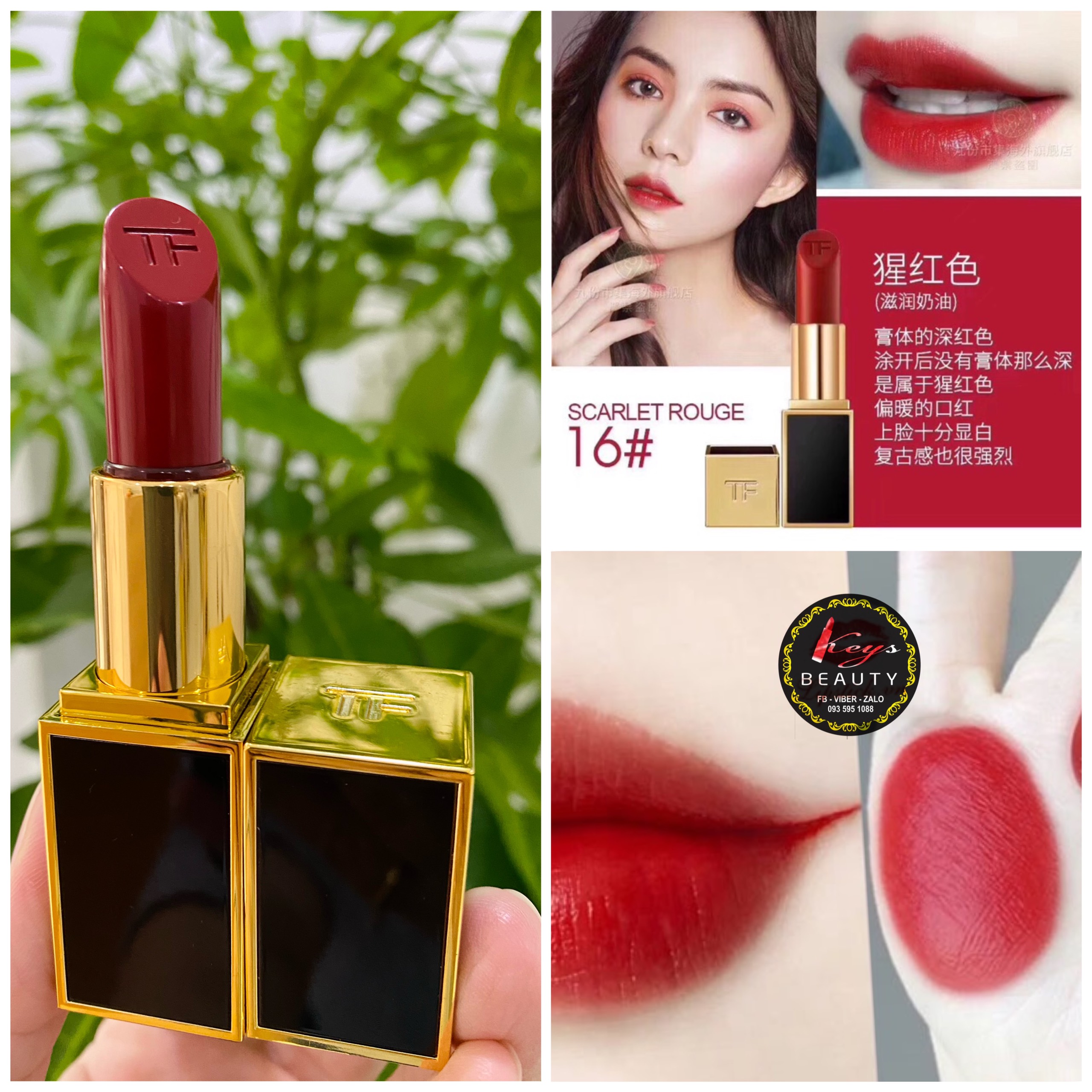 Lịch sử giá Son Tom Ford Lip Color Lipstick - 16 Scarlet Rouge cập nhật  3/2023 - BeeCost