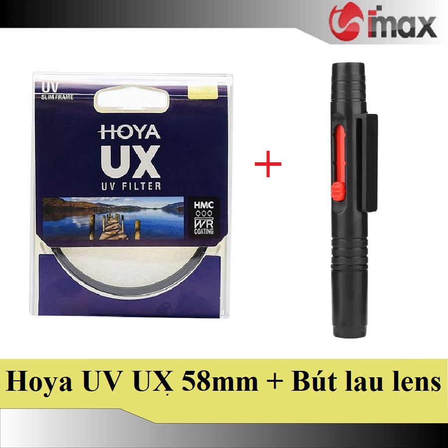 Kính lọc Filter Hoya UV UX 58mm + Bút lau lens