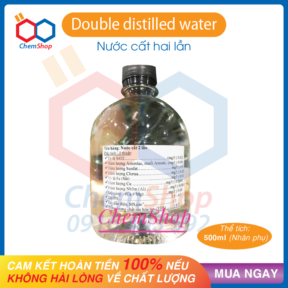 500ml Nước cất hai lần