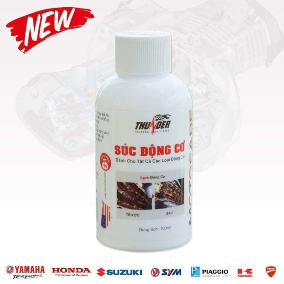 Súc động cơ xe máy engine flush Thunder