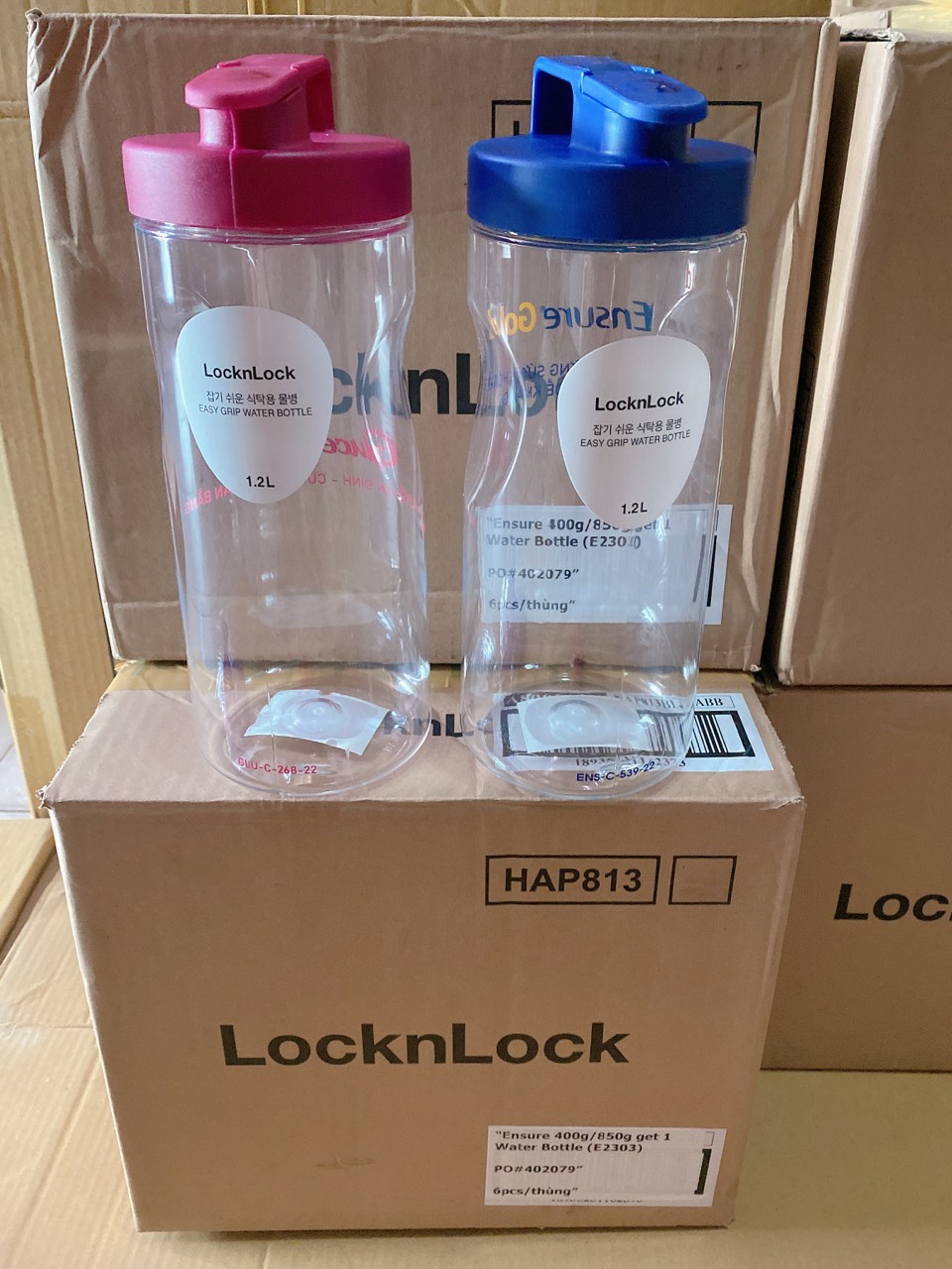 Bình đựng nước lock&lock 1.2l 2 màu