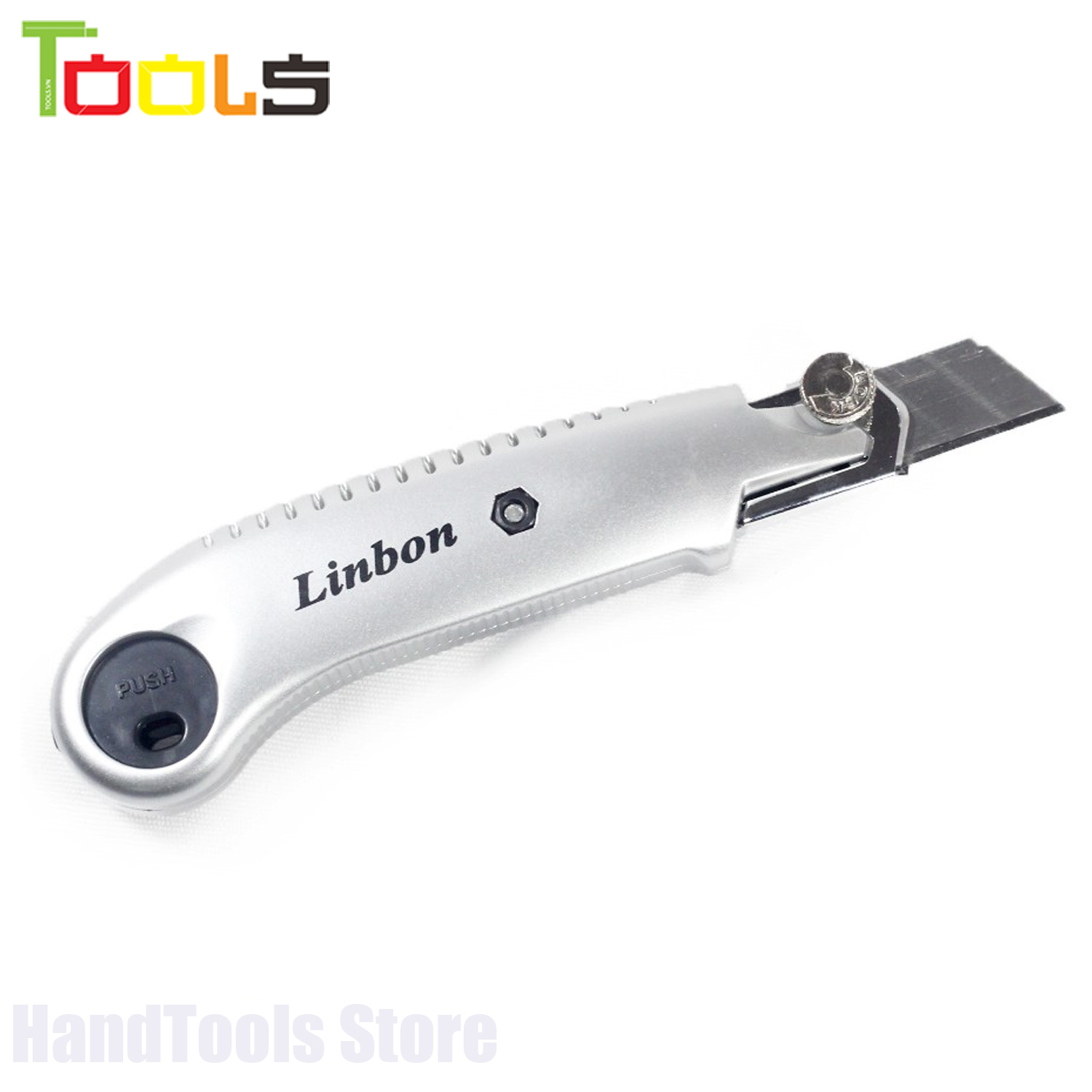 Dao trổ - Dao rọc giấy thay lưỡi liên tục Linbon LB005A (Kèm 5 lưỡi dao thép)