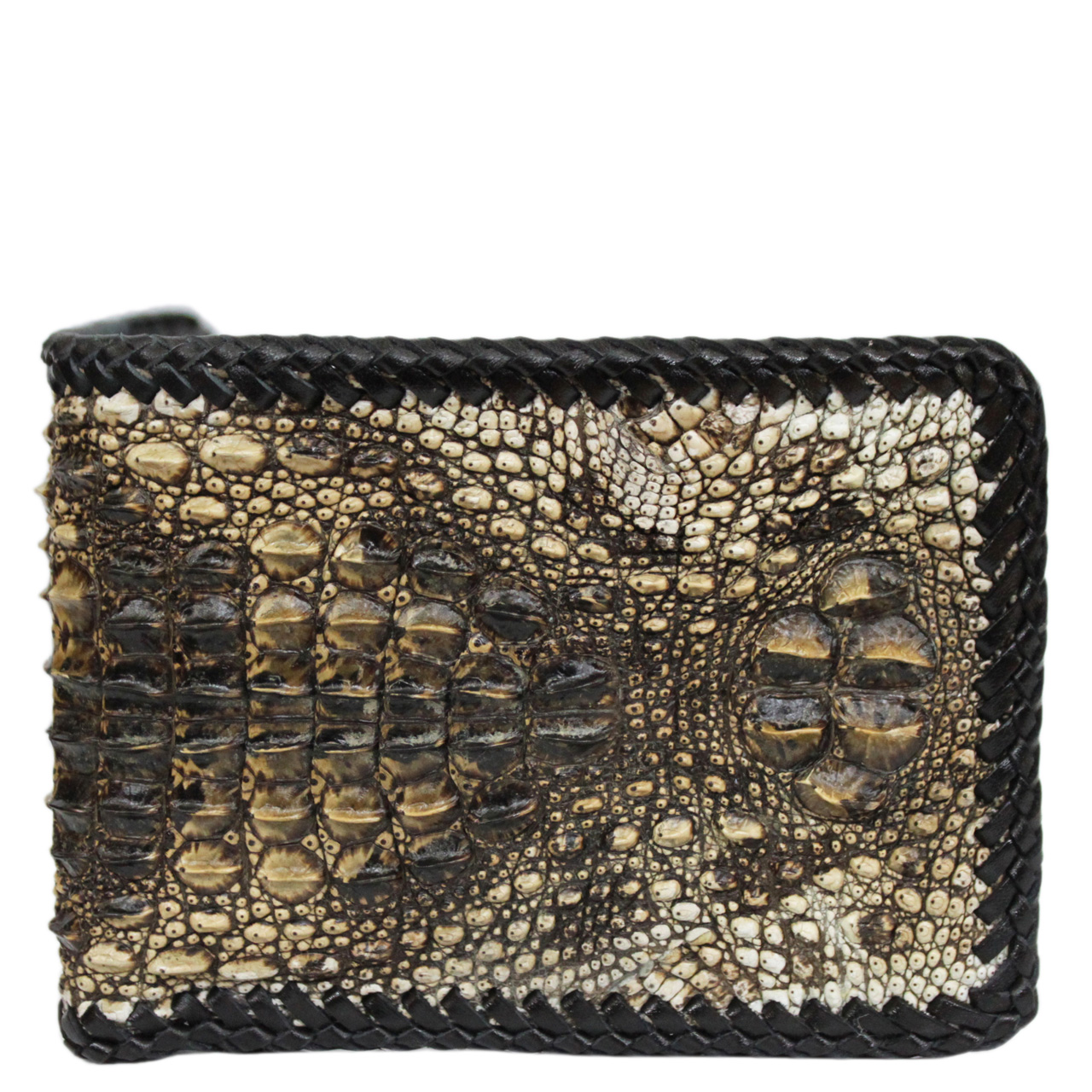 Bóp ví da cá sấu thật 100% Mã VHN998 được làm thủ công,- tặng kèm hộp sang trọng - Bảo Hành 1 Năm