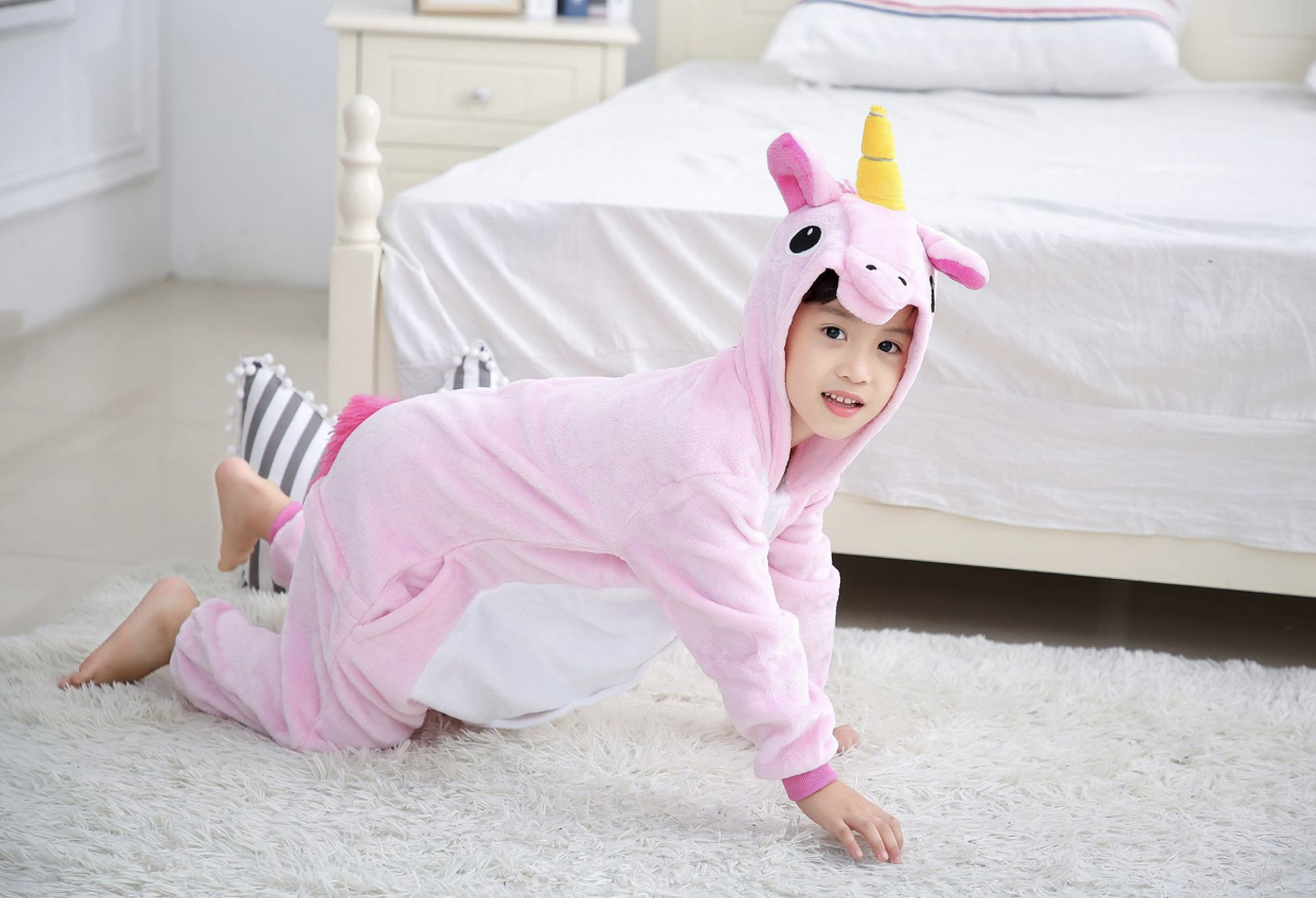 Bộ đồ thú kỳ lân trẻ em - bộ đồ liền thân kỳ lân trẻ em đáng yêu