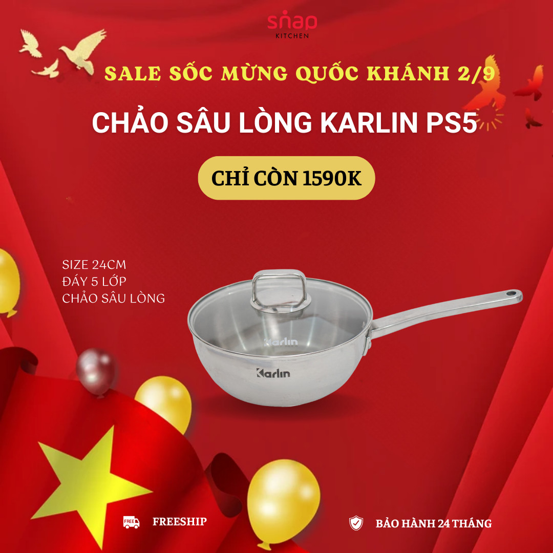 Chảo Karlin Ps5 5 lớp sâu lòng