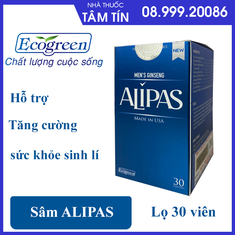 [CHÍNH HÃNG VỚI TEM CÀO CHÍNH HÃNG và TÍCH ĐIỂM THƯỞNG ] Sâm Alipas Platinum