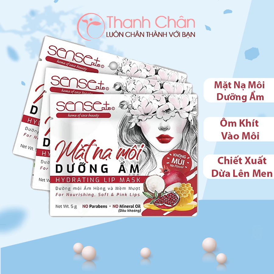 [HCM]Mặt nạ môi dưỡng ẩm Sense Plus Hydrating Lip Mask (5g/miếng)