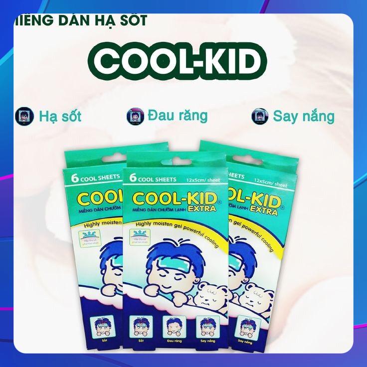 Miếng dán chườm lạnh cool-kid extra hạ sốt cho trẻ em