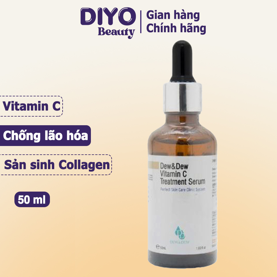 Serum Dew&Dew Vitamin C Treatment 50ml dưỡng da, giúp sản sinh Collagen Hàn Quốc
