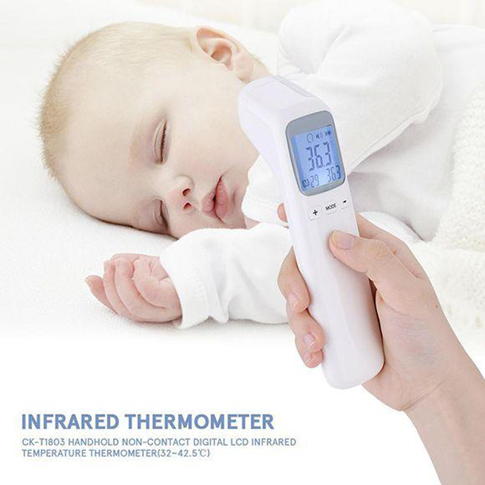 [NHIỆT KẾ ĐO ĐỘ] Nhiệt Kế Điện Tử Hồng Ngoại INFRARED CK-T1803; Máy Đo Nhiệt Độ; Đo Nhiệt Độ Cơ Thể, Nhiệt Độ Môi Trường; Thao Tác Đơn Giản, Dễ Dàng, Không Tốn Thời Gian, Cho Kết Quả Nhanh Chóng, Chuẩn Xác; BH 1 ĐỔI 1