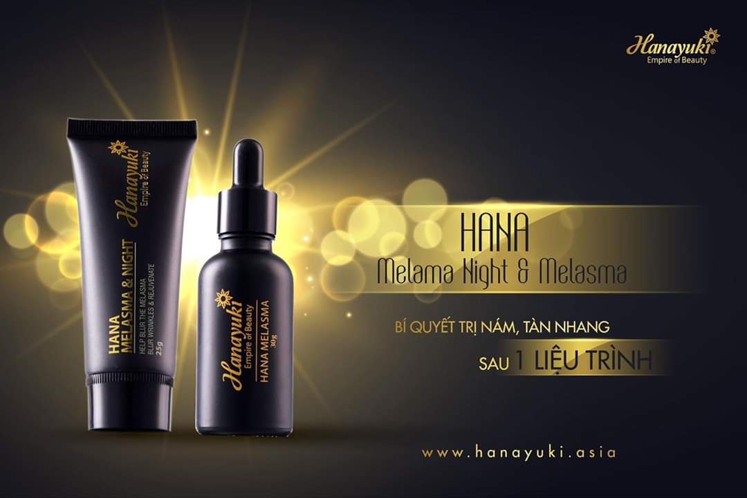 [HCM][Chính hãng-Date 2026] Bộ đôi nám Hanayuki serum nám hana melasma & kem nám hana melasma night Hanayuki