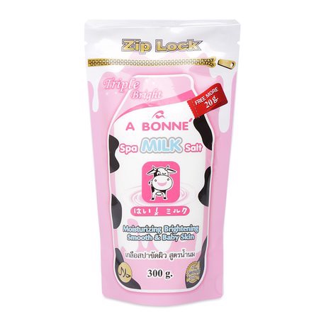 Muối tắm sữa bò tẩy tế bào chết a bonne spa yogurt salt túi 300g