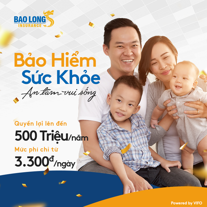 Bảo hiểm sức khỏe Bảo Long - Từ 51 đến 60 tuổi - Gói 500 triệu đồng