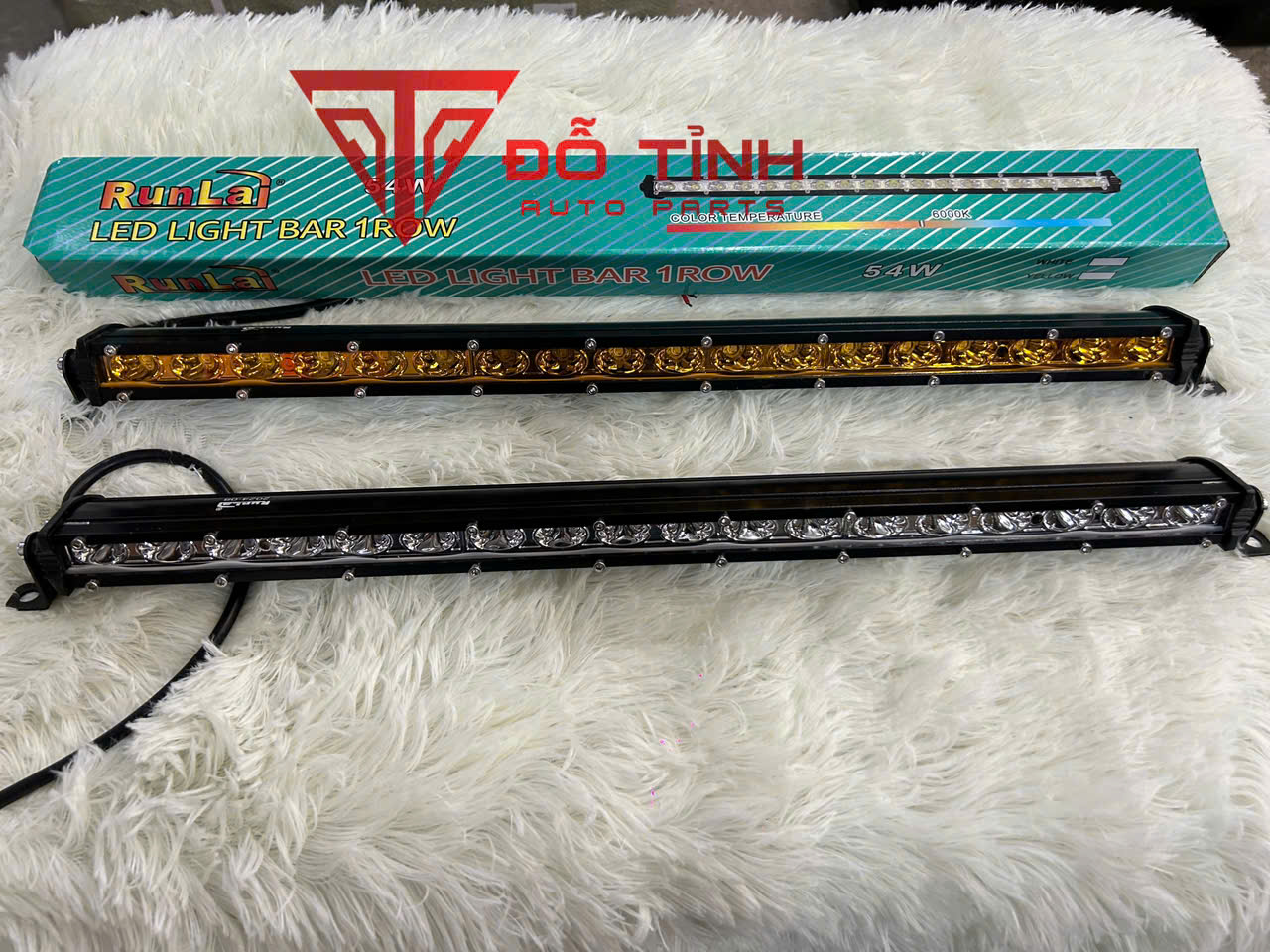 Đèn Led thanh 1 hàng 50cm RUNLAI. Led thanh trợ sáng ô tô 12v- 24v dùng chung.