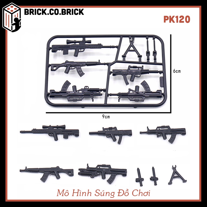 Phụ kiện lắp ráp moc minifigure army quân đội đồ chơi pk120