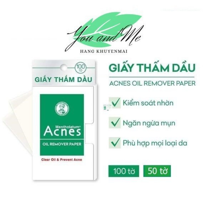Giấy thấm dầu Acnes Oil Remover Paper