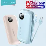 Sạc dự phòng KUULAA10000mAh PD 22.5w hai cổng tiện dụng cho điện thoại Power Bank 22.5W PD Portable Charger for iPhone 15/14/13/12 Pro Max & Samsung/Xiaomi External Battery PowerBank