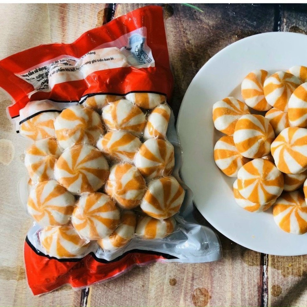 Bánh bao thả lẩu trứng cá phú mark 500g