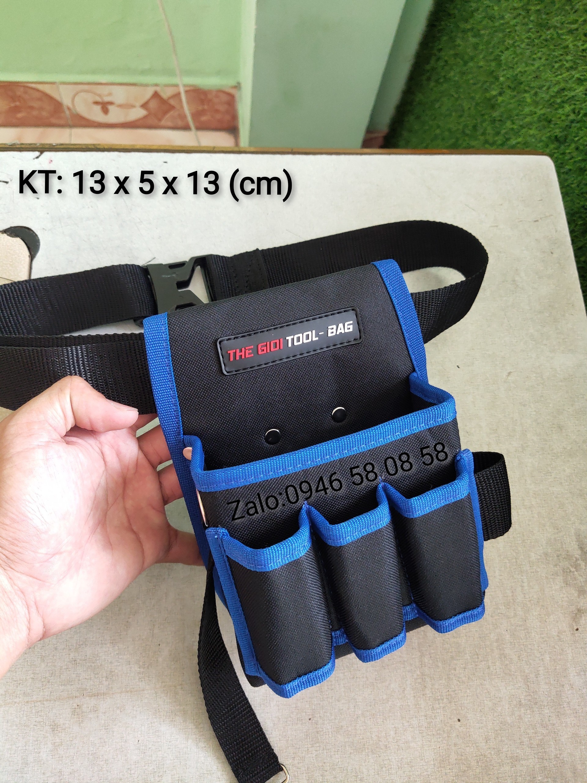 Túi đựng đồ nghề đeo hông TGTB- Y6 Blue cao cấp