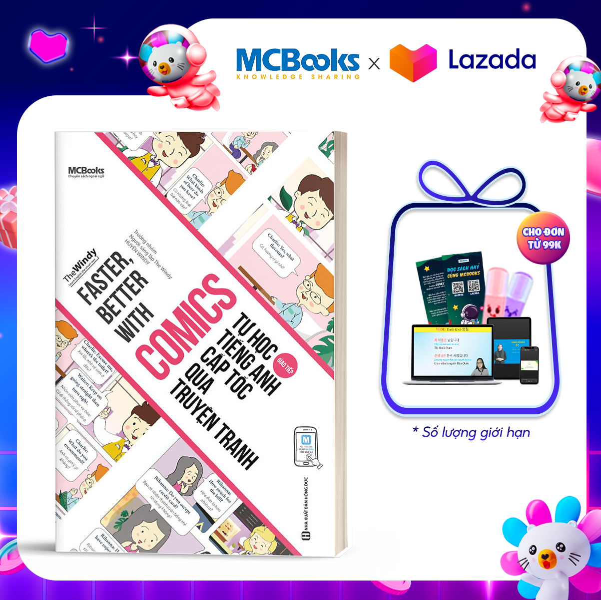 Faster Better With Comics - Tự Học Tiếng Anh Cấp Tốc Qua Truyện Tranh - Học Kèm App Online