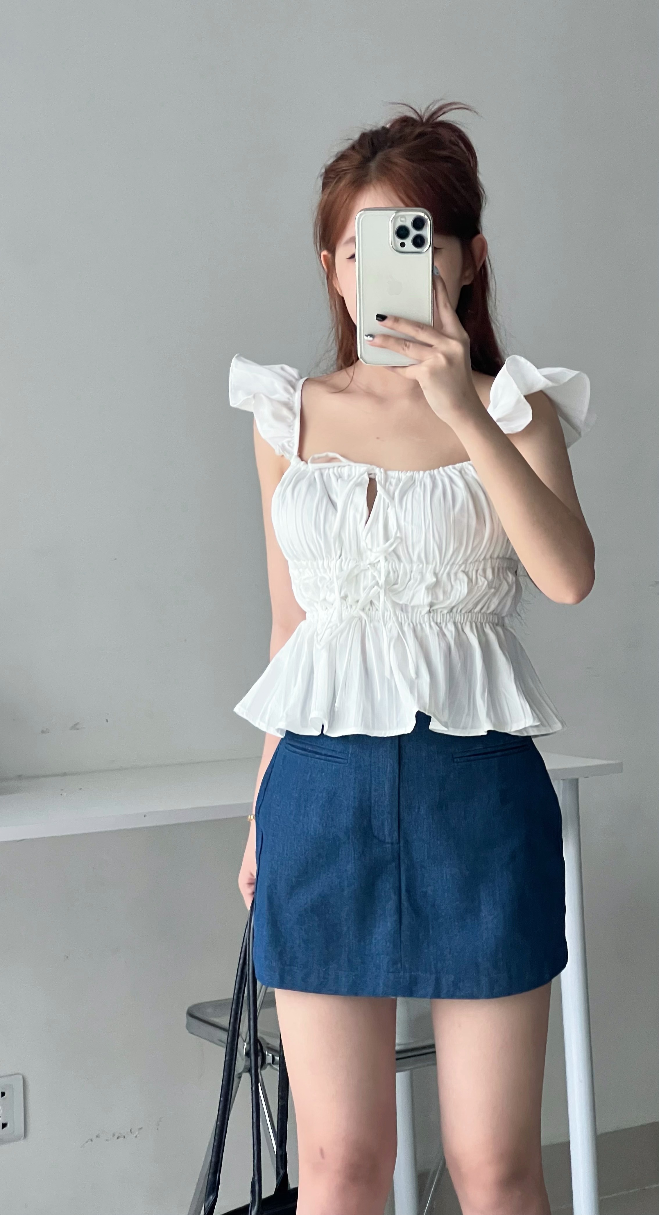 Áo cánh tiên phối nơ mặc 2 kiểu xinh xắn, dễ thương