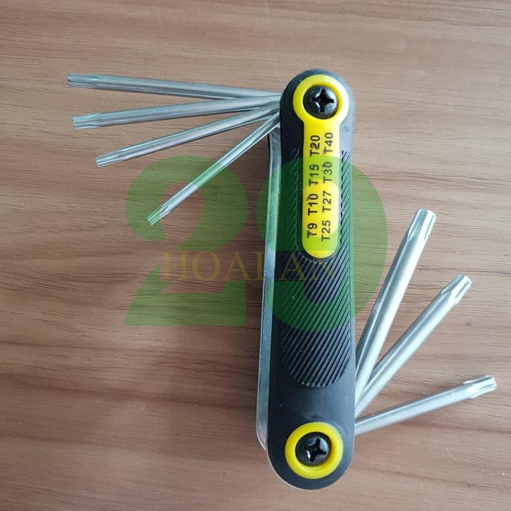 Bộ 8 đầu gập hoa thị Goodman tiện lợi Tặng Găng Tay Bảo Hộ