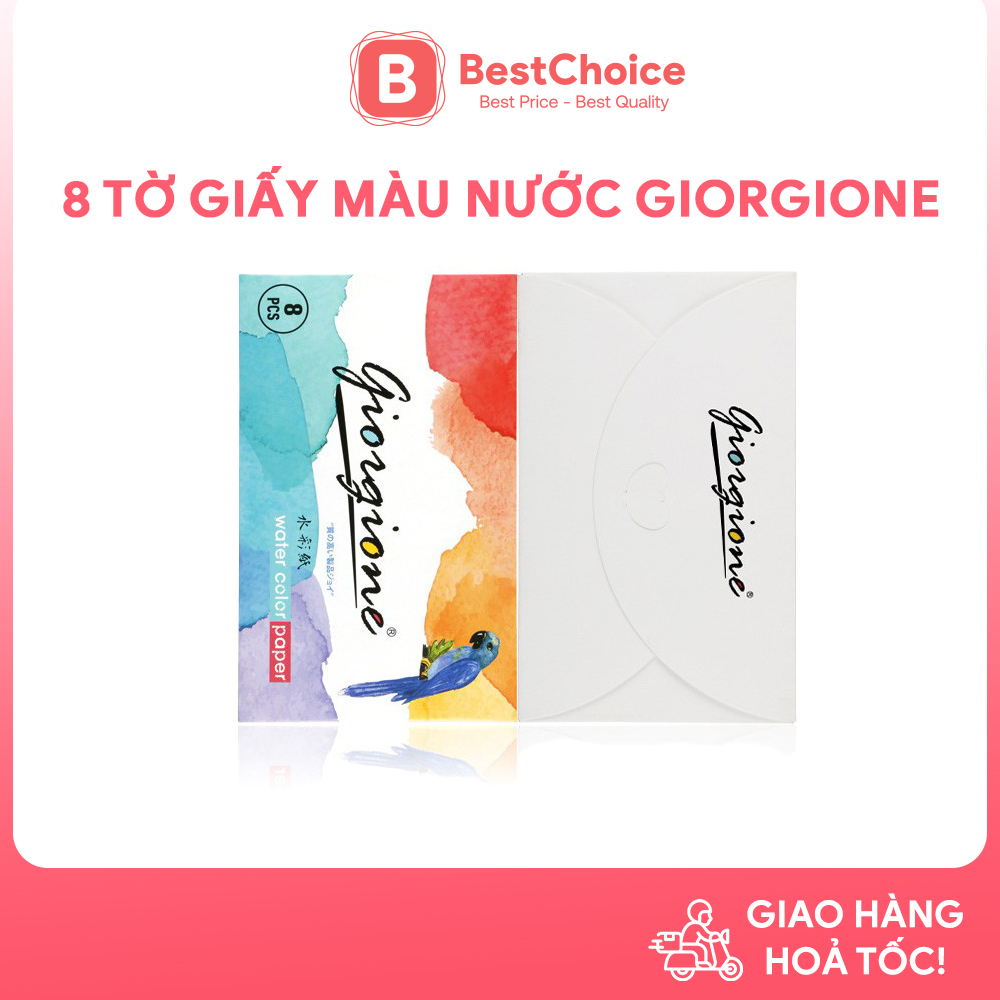 Giấy Vẽ Màu Nước, Marker Giorgione 8 tờ (180gsm)