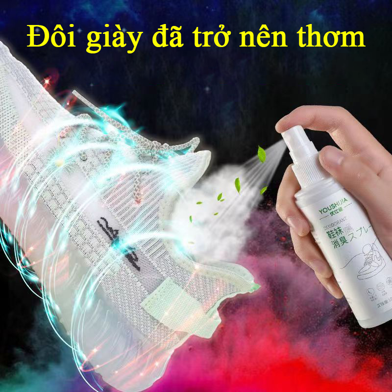 Xịt Khử Mùi Và Khử Mùi Giày 100ml Giải Pháp Hoàn Hảo Cho Đôi Giày Thơm Mát xịt khử mùi giày xịt giày khử mùi