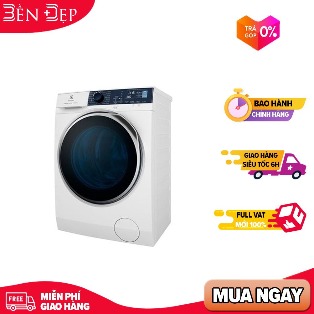 [TRẢ GÓP 0%] Máy giặt cửa trước Inverter Electrolux 10 kg EWF1024P5WB (Giá áp dụng giao tại HN, HCM& các tỉnh liên hệ shop)