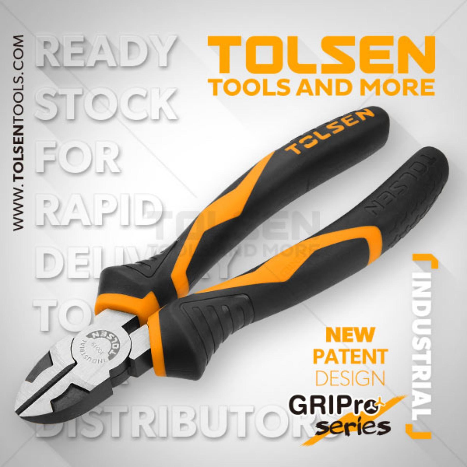 Kìm cắt công nghiệp 7" tolsen