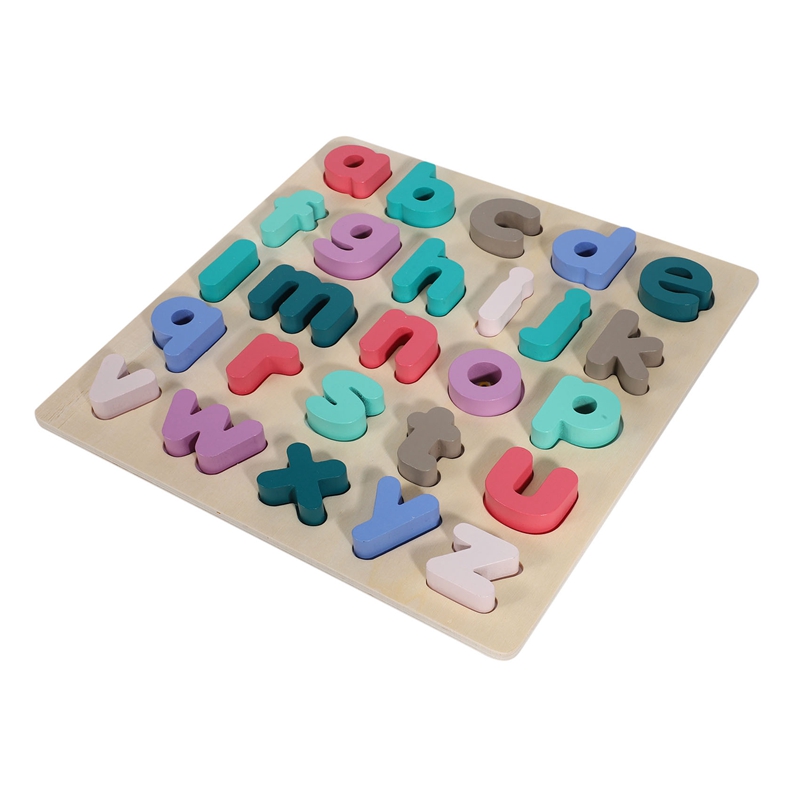 Puzzle Wooden Toys Jigsaw Letter Alphabet Number Puzzle Preschool Baby Toy