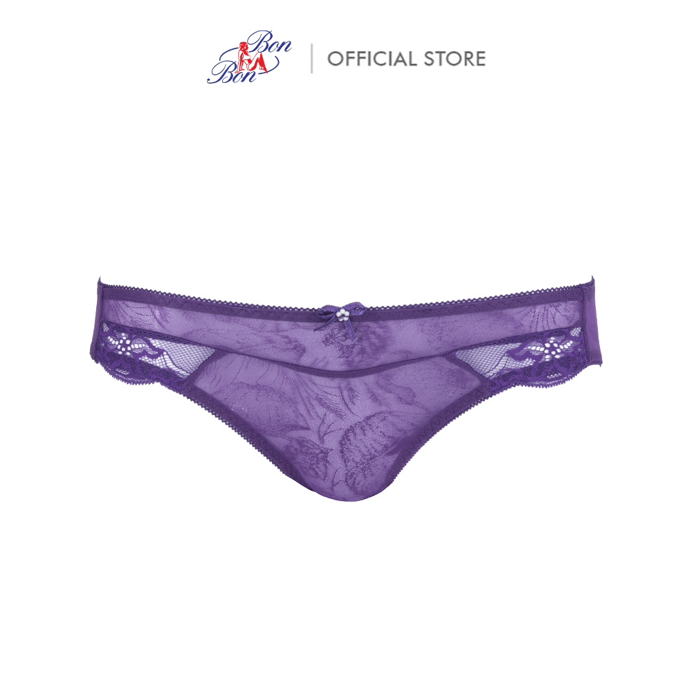 Quần lót lưng vừa, ren lưới bon bon - sv35109