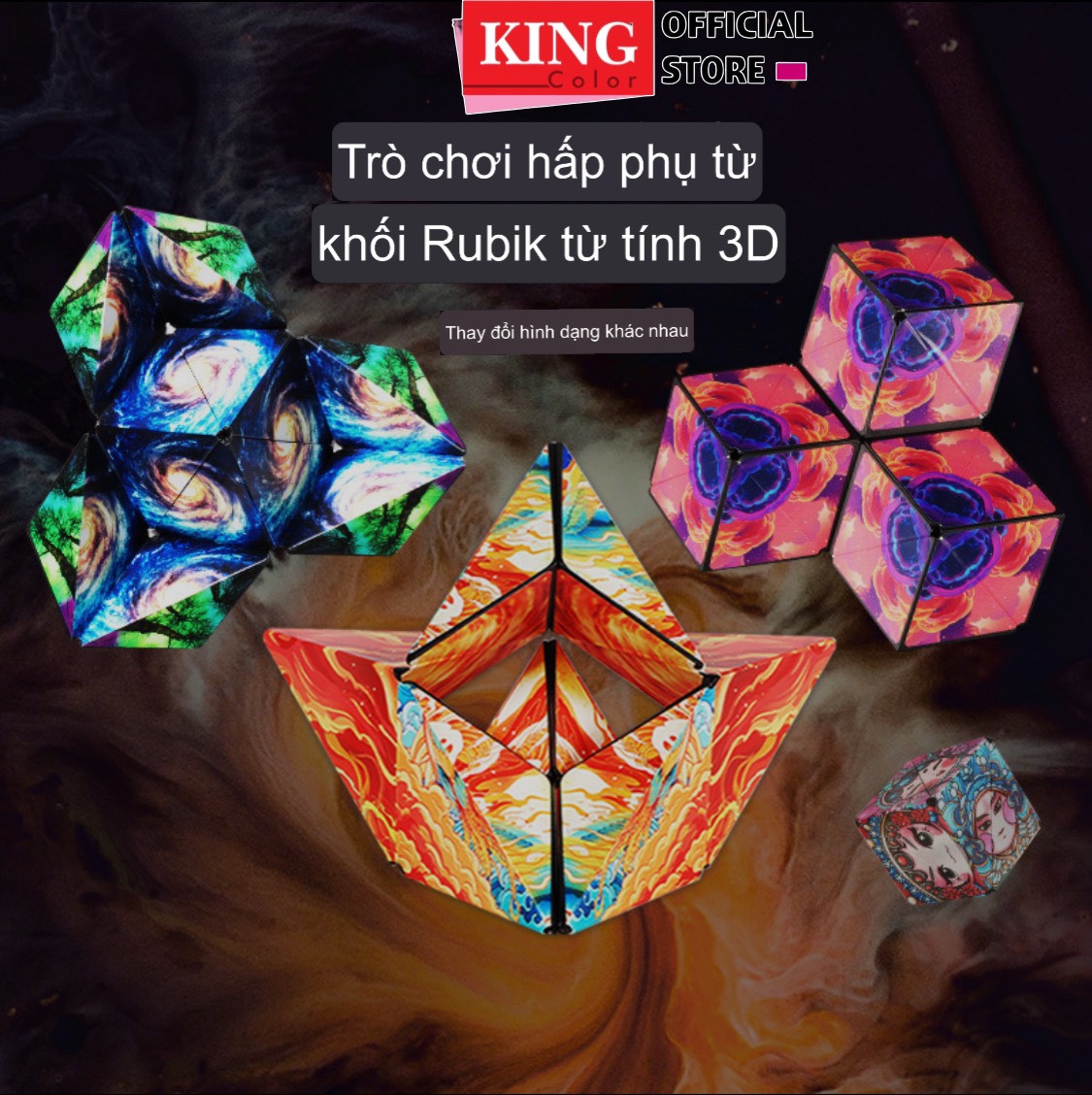 Khối rubik 3d magic 6x6x6 có từ tính nam châm 72 chi tiết đồ chơi giáo dục giúp bé thông minh thiết kế hình dạng độc đáo