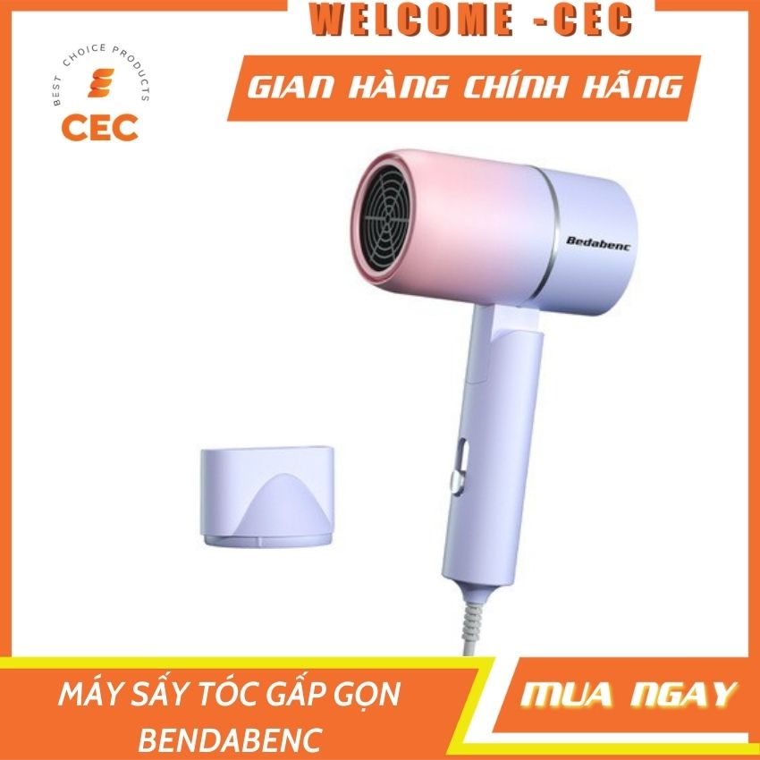 Máy sấy tóc mini gấp gọn tạo kiểu tóc chuyên nghiệp công suất lớn 1000w [CEC Store]