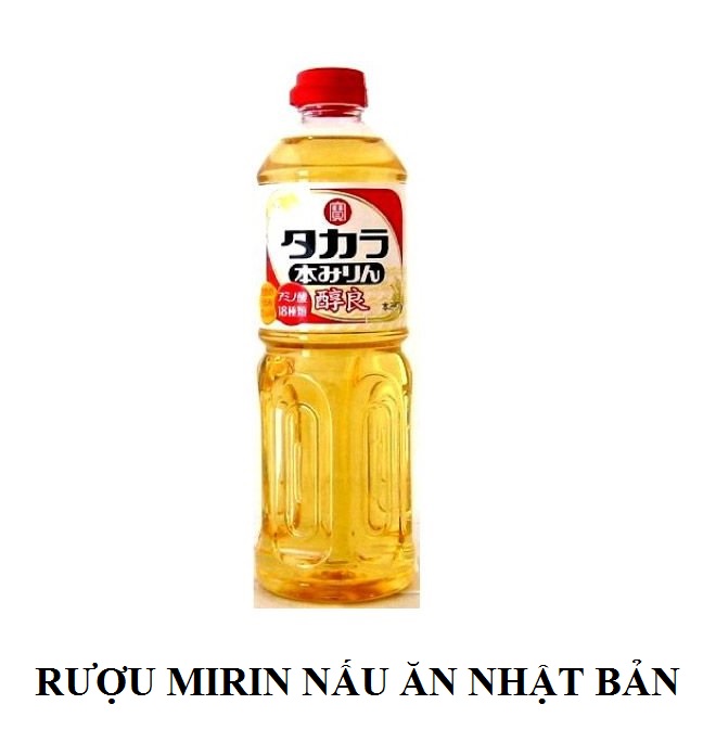 GIA VỊ MIRIN NẤU ĂN NHẬT BẢN (CHAI 1 LÍT) - TẠO VỊ NGỌT THANH TỰ NHIÊN, TẠO ĐỘ BÓNG CHO MÓN ĂN, KHỬ MÙI TANH CỦA CÁ, GIÚP MÓN ĂN KHÔNG BỊ NÁT