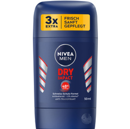 Sáp khử mùi dành cho nam nivea men 48h dry impact plus 50ml - made in germany