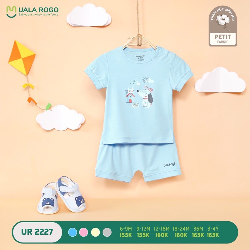 Bộ quần áo cộc tay uala rogo petit ur2227