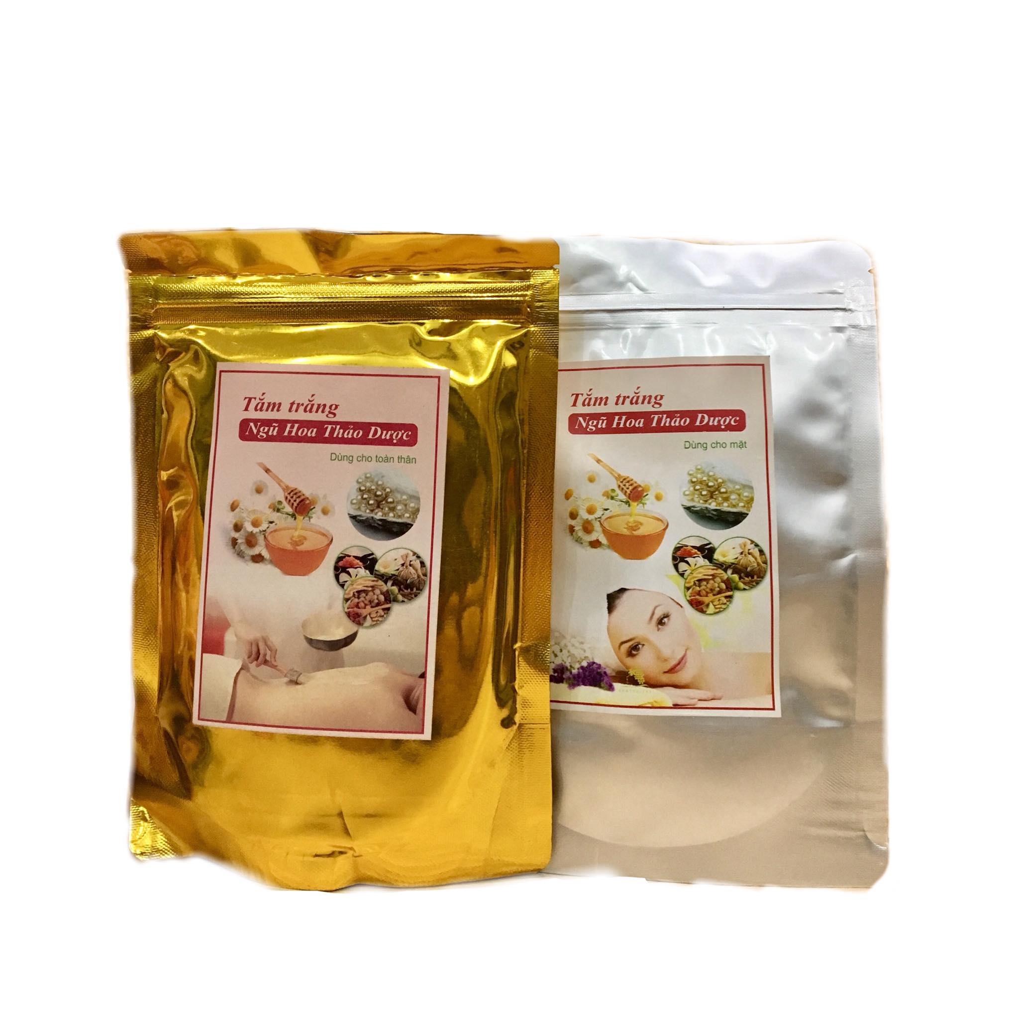 Combo tắm trắng ngũ hoa thảo dược (Body+face)
