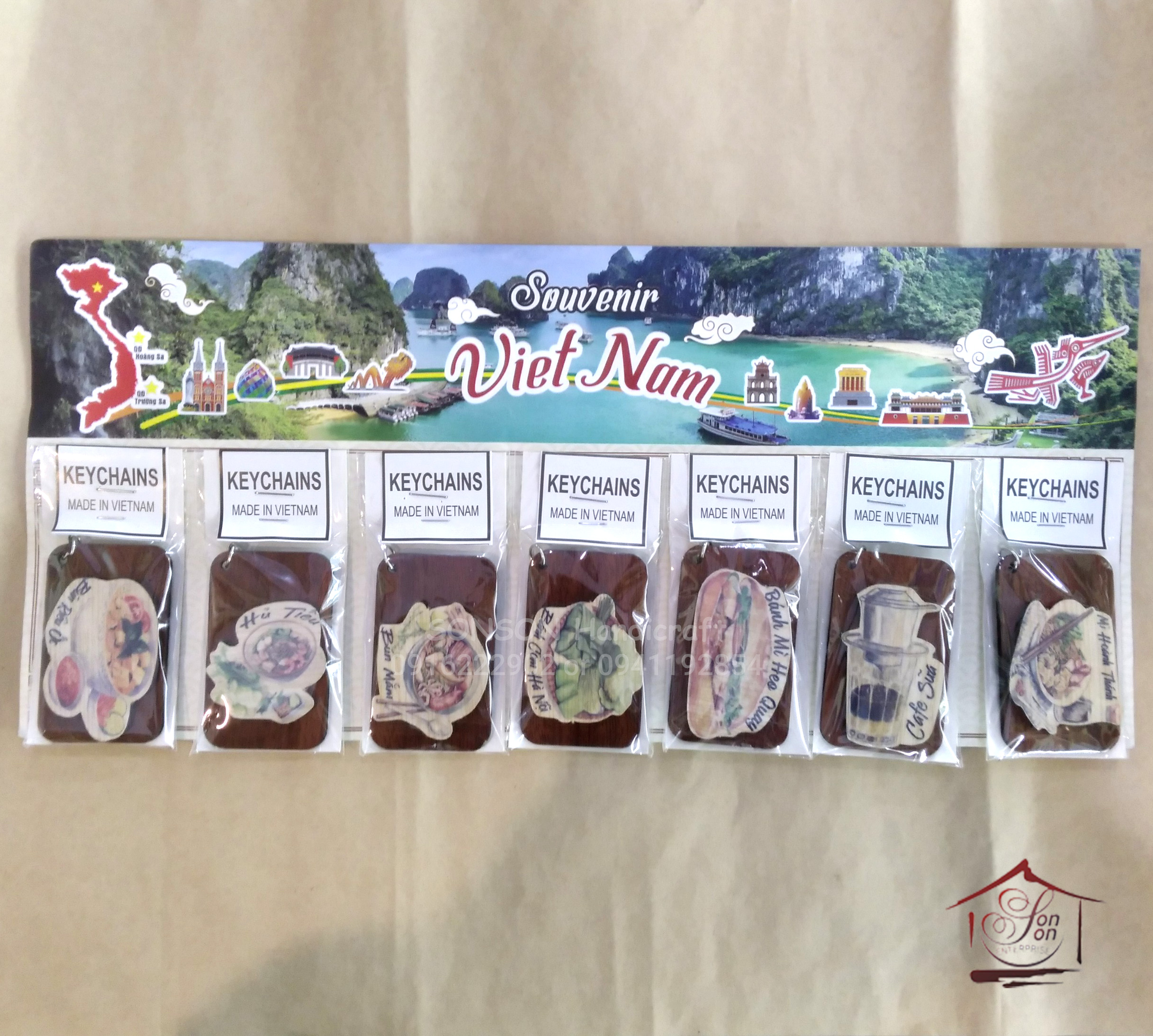 Painted leaf leaves doll long coat doll map buckle hook-10 pieces of assorted colors-Vietnamese souvenir gift-ready for speedtrain - 6