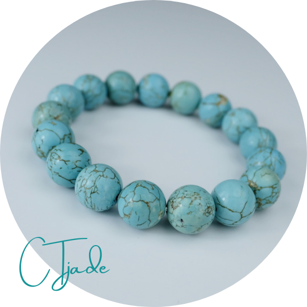 [HCM]2105214 Trang Sức Phong Thủy Hộ Mệnh Saigonistar | Vòng Tay Đá Turquoise Thiên Nhiên