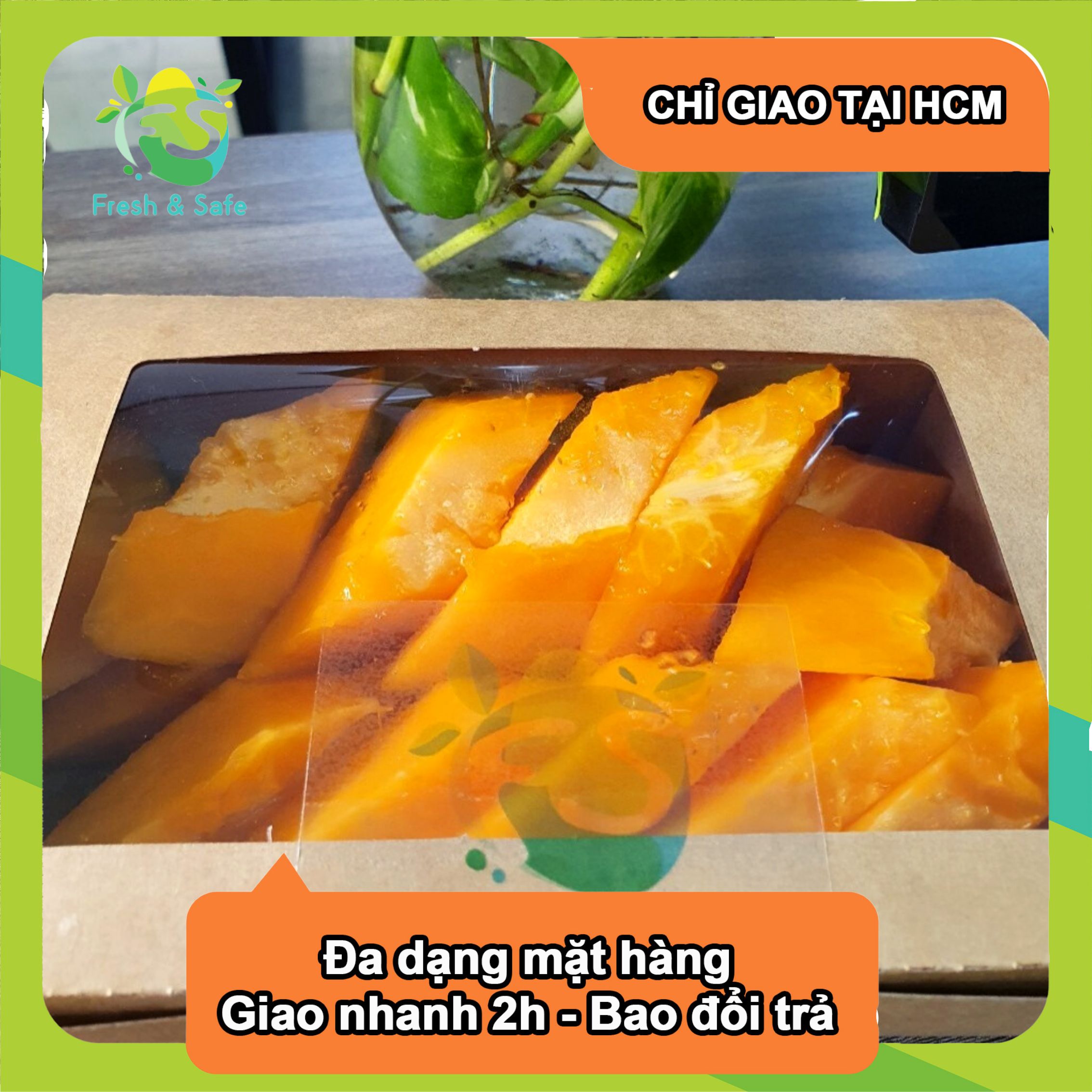 [Chỉ Giao HCM] Trái Cây Cắt - Hộp Đu Đủ