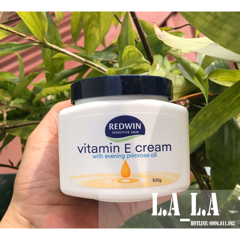 [HCM]Kem dưỡng da vitamin E Redwin Cream (hũ 300gr) Úc