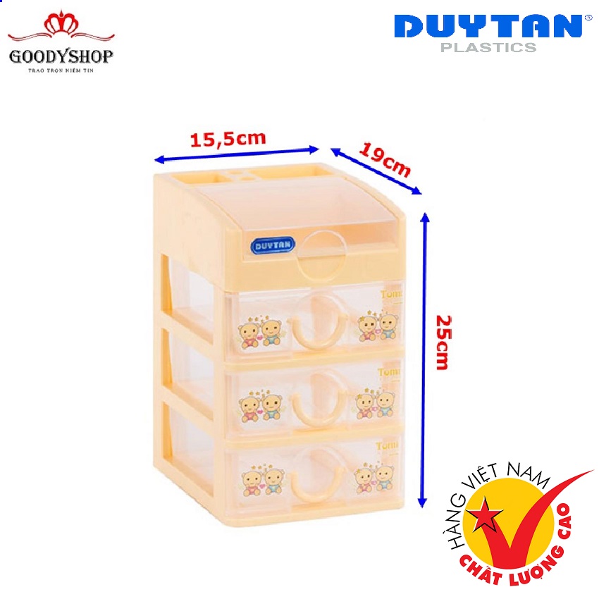 Tủ nhựa duy tân tomi nhỏ 4 ngăn 219/4 goodyshop