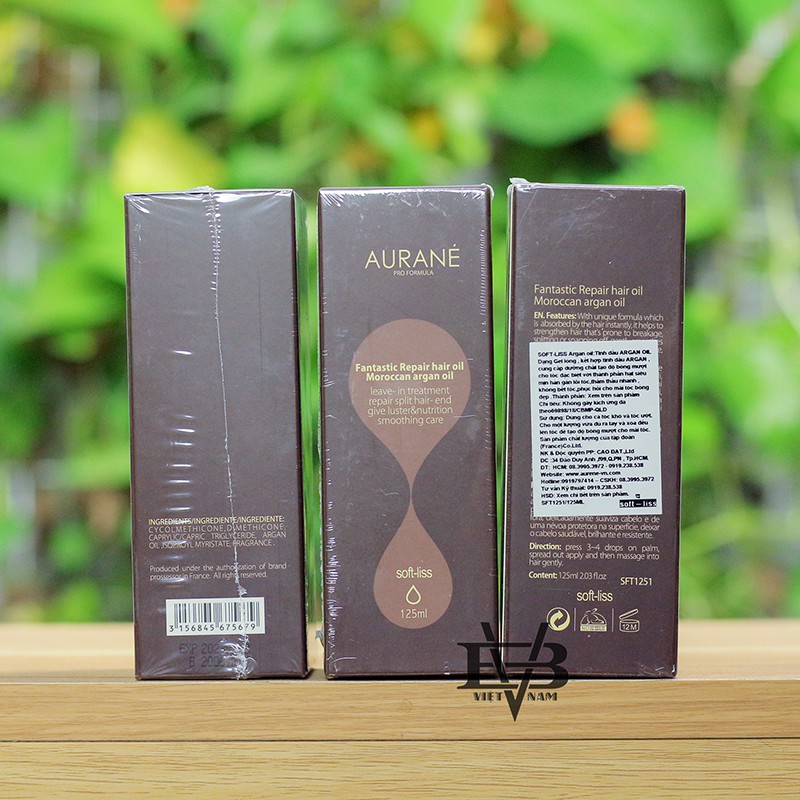 Aurane softliss 125ml chính hãng aurané pháp - tinh dầu dưỡng tóc aurane softliss 125ml cao cấp cho nam và nữ