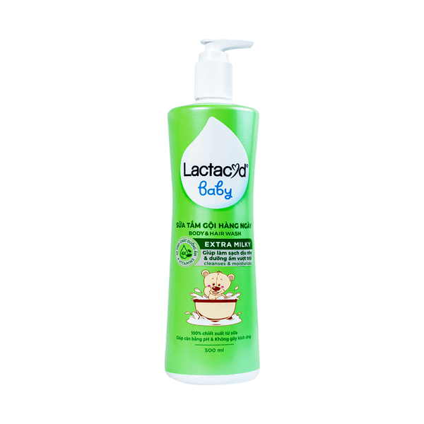 Sữa tắm gội trẻ em Lactacyd Milky (250ml)