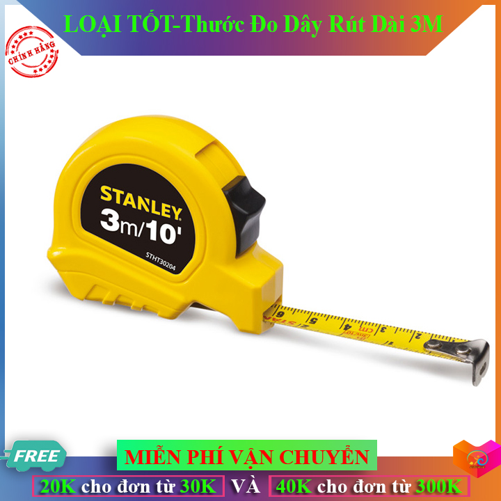 Hcm-loại tốt - thước đo dây rút dài 3m - công nghệ 10-10