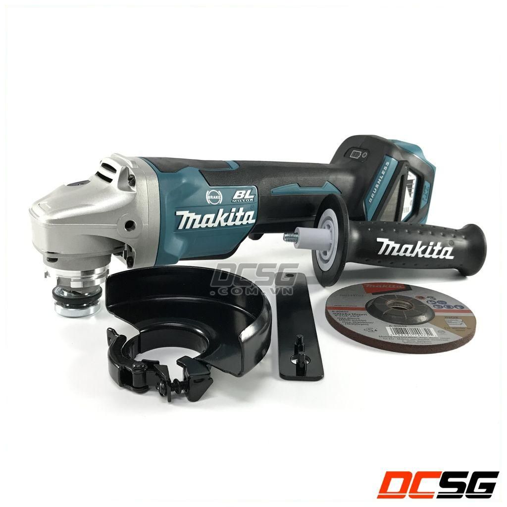 Máy mài góc 100mm dùng pin 18v makita dga418z