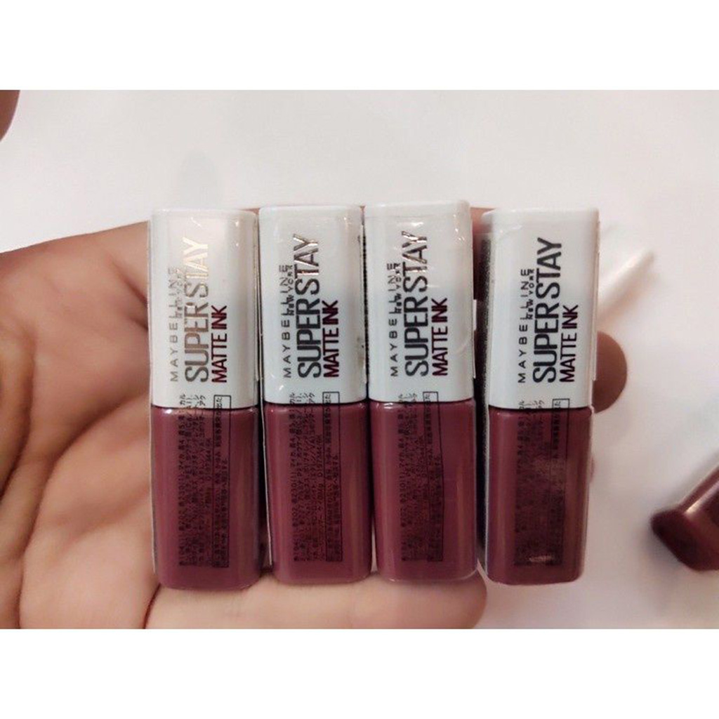 Son kem lì 16h lâu trôi Maybelline New York Super Stay Matte Ink Lipstick size mini 2.7ml (Màu hồng đỏ đất)